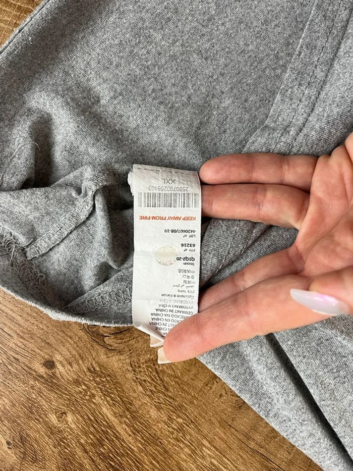 T.shirt gris homme Kappa en taille XXL (taille petit) - photo numéro 5