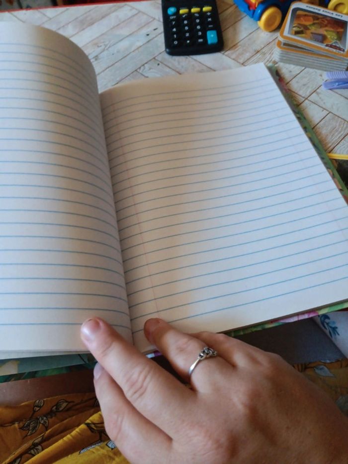 Cahier à ligne et autocollants - photo numéro 2