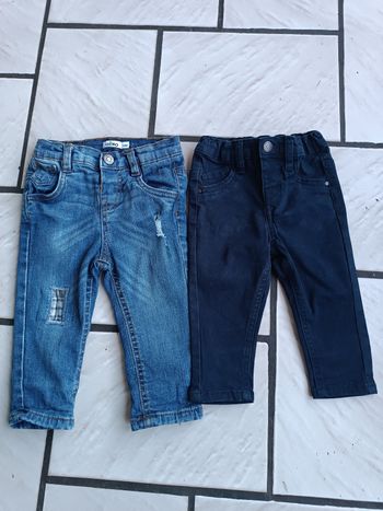 Lot de 2 pantalons 12 mois