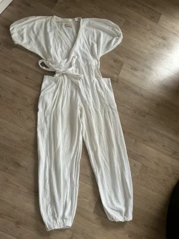 Guru jagat combinaison pantalon blanche  coton , femme, taille 1/36