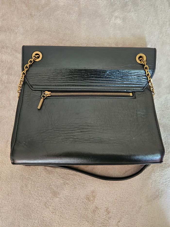 Sac à main noir bandoulière chaîne dorée Nat et Nin - photo numéro 4
