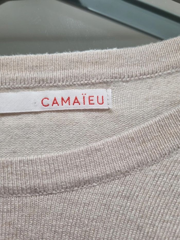 pull beige M camaïeu - photo numéro 3