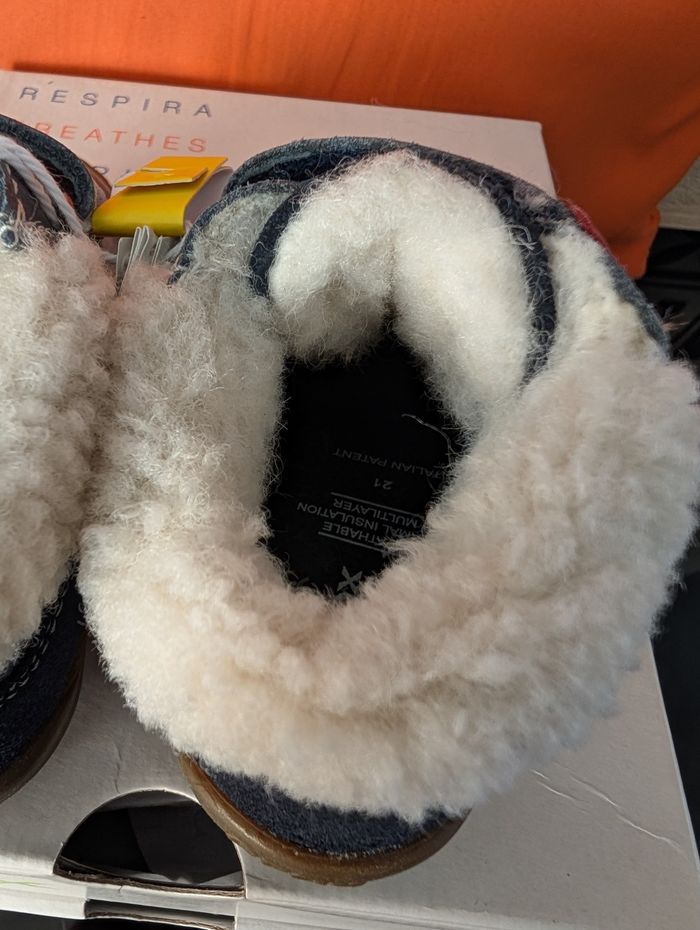 Chaussures tout cuir doux et souple garçon. Chaudes. Taille 21 idéal premier pas. Neuf. Geox - photo numéro 10