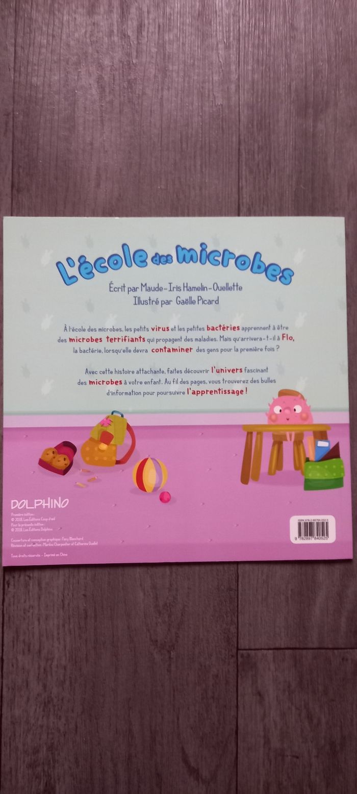 Livre L'école des microbes - photo numéro 2