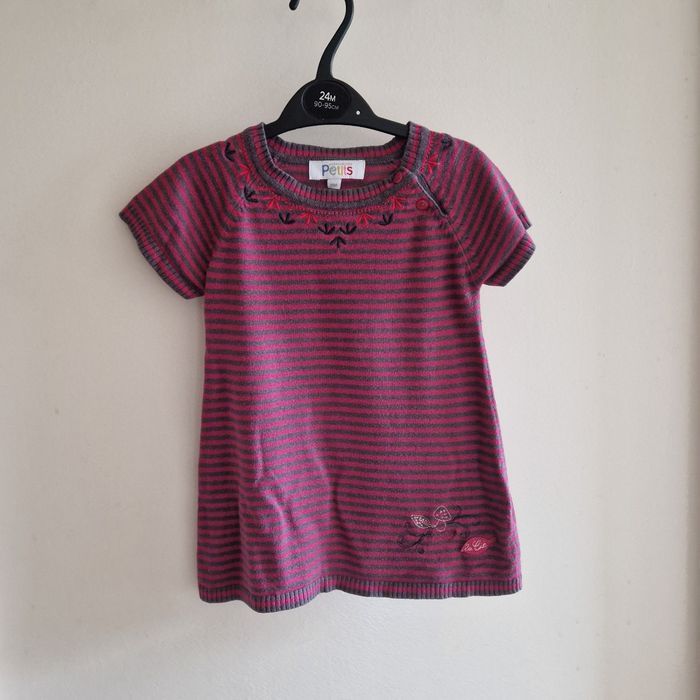 18 mois robe rose et gris