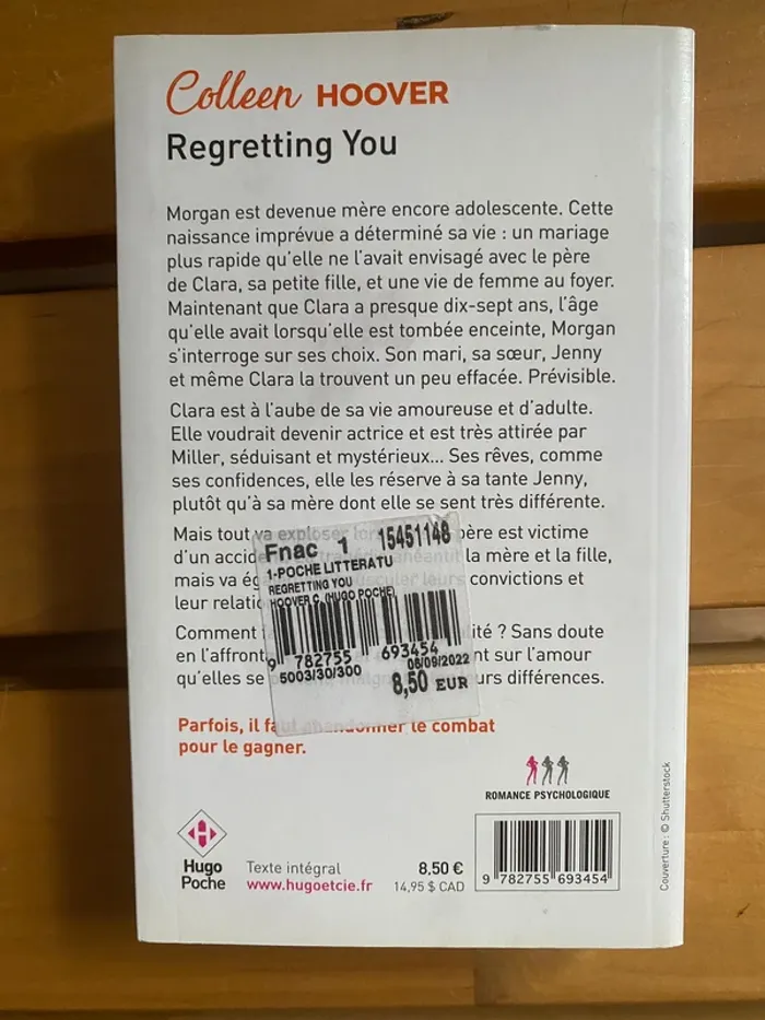 Livre Regretting you - photo numéro 2