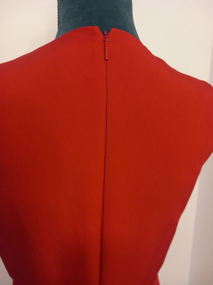 Belle robe Mango Basics rouge Vif taille S - photo numéro 6
