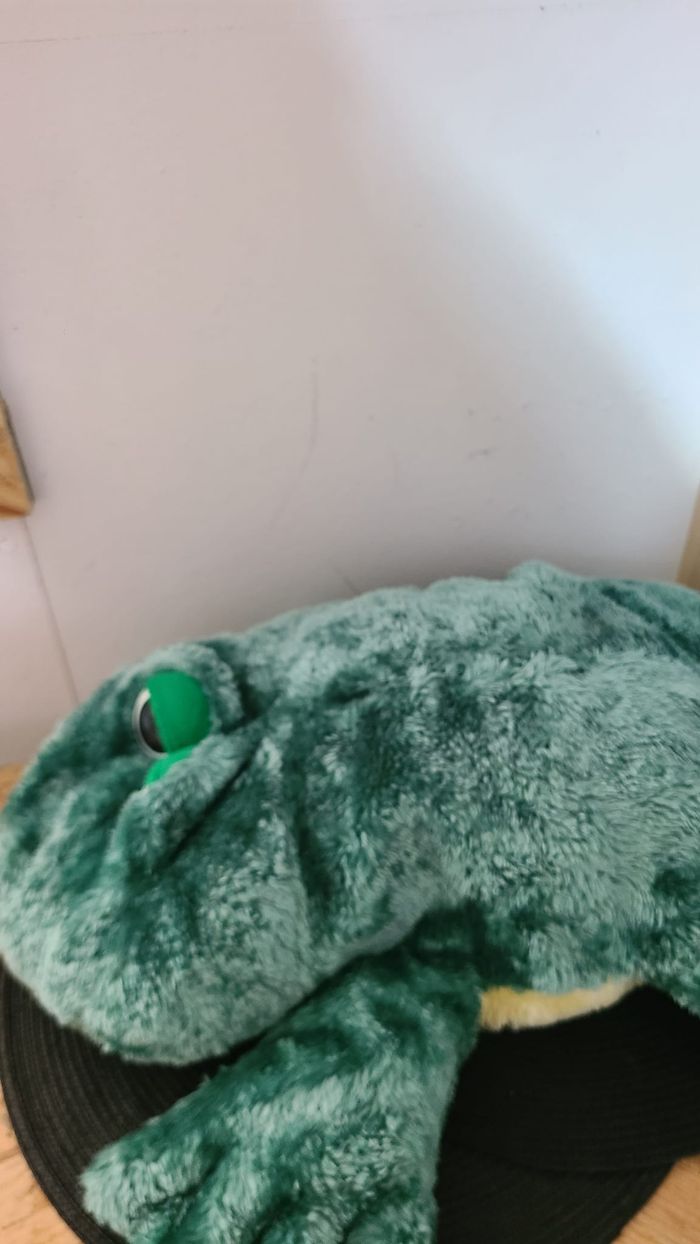 grosse peluche vintage grenouille - photo numéro 4