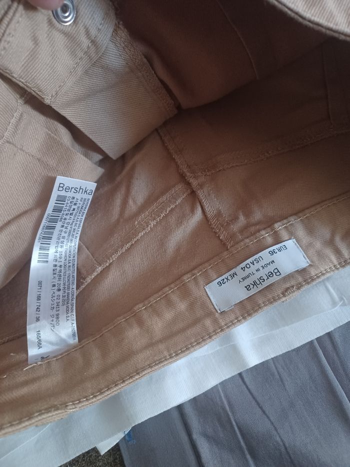 Pantalon femme bershka 36 marron très bon état - photo numéro 3