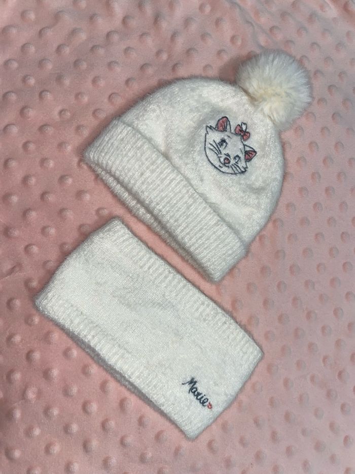Ensemble bonnet + tour de cou Marie (aristochat) 3-6 mois - photo numéro 10