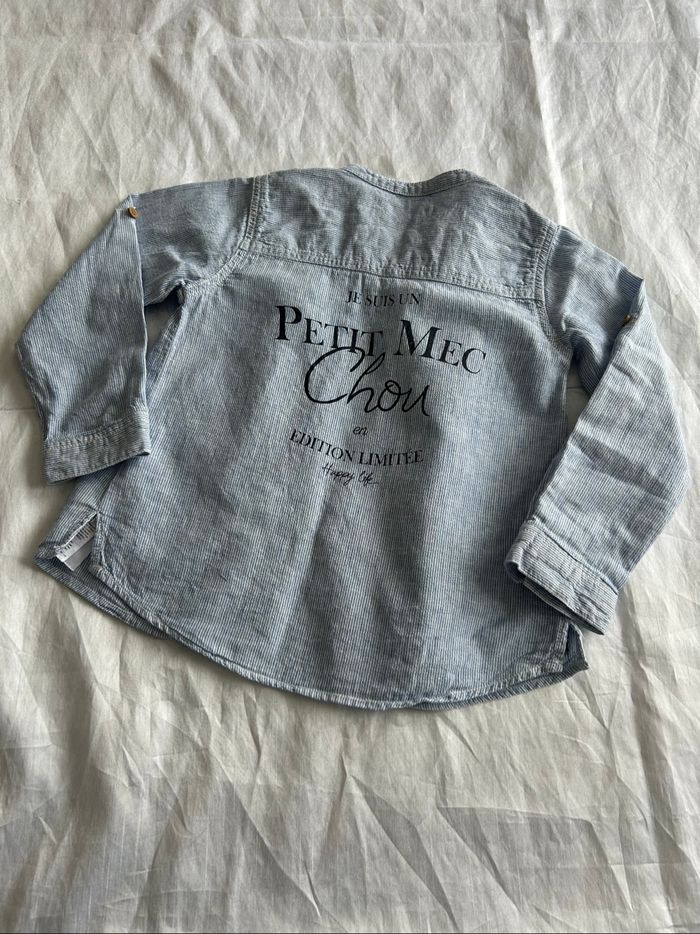 Chemise bleu « pti mec chou » - photo numéro 6