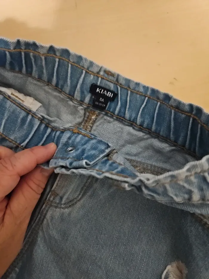 Short kiabi jeans fille 8 ans - photo numéro 2