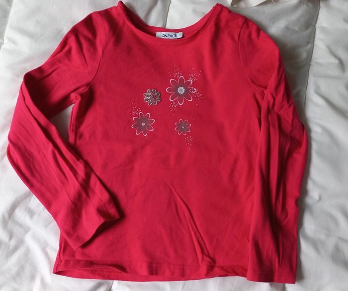 T-shirt rose okaidi t5