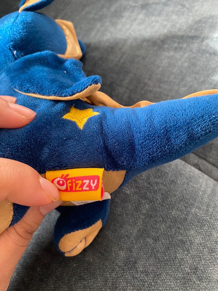 Peluche dragon bleu fizzy casi neuve - photo numéro 4