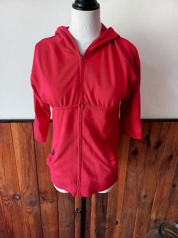 Gilet sweat manches 3/4