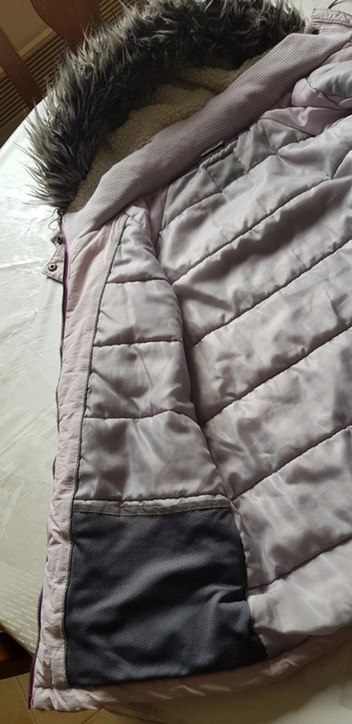 Manteau doudoune  fille rose pâle  t. 16ans - photo numéro 5