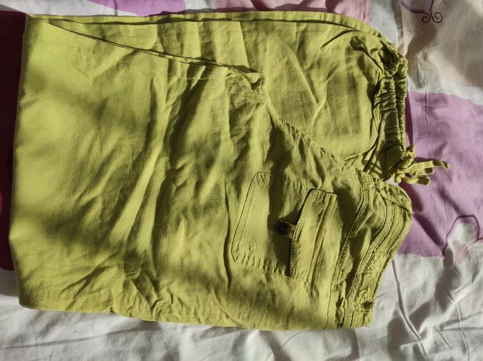 Pantalon cache cache t44 vert pomme - photo numéro 2