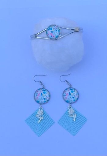 Parure de bijoux fleurs