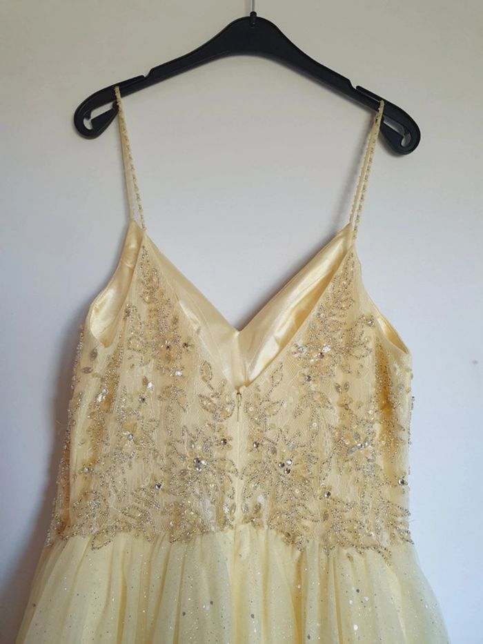 Robe de Cocktail Princesse Jaune - photo numéro 4