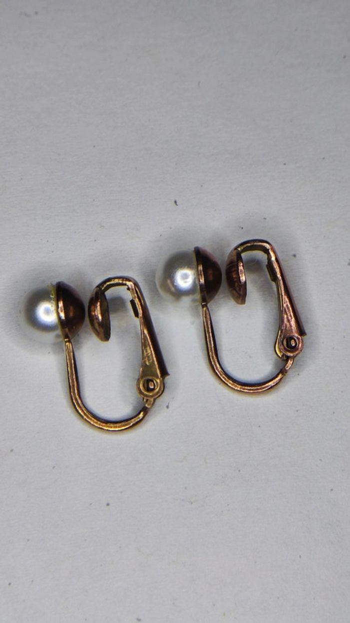 Clips d'oreilles perle