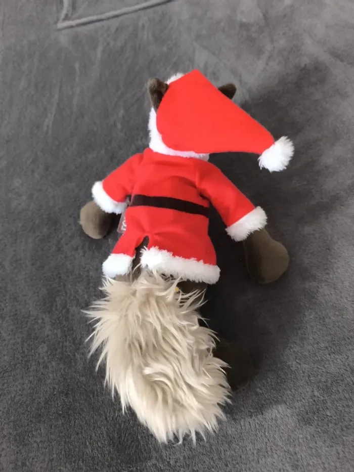 Loup père noël peluche - photo numéro 3