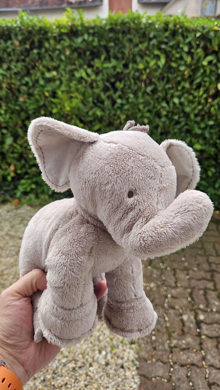 Peluche éléphant tartine et chocolat neuve
