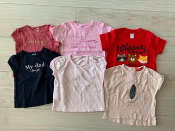 Lot 6 tee-shirts bébé fille 12 mois