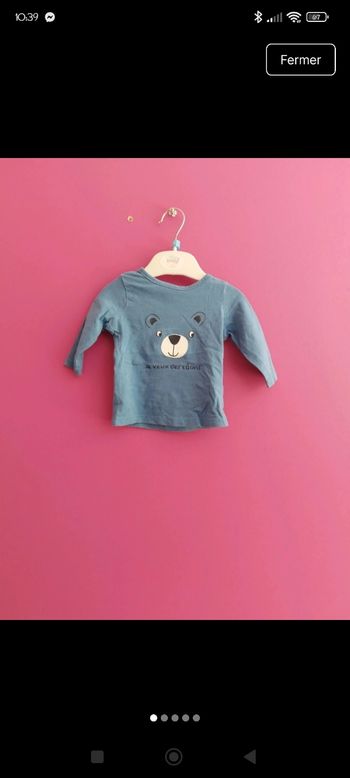 Tee-shirt npo baby 3 mois b1
