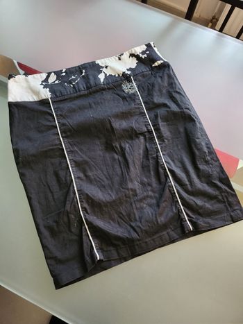 Sublime Jupe Crayon Noire et Blanche DonnaGi Taille 42