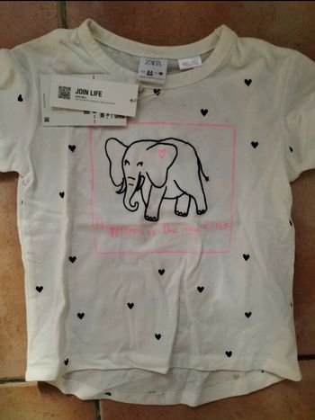 Tee shirt zara neuf