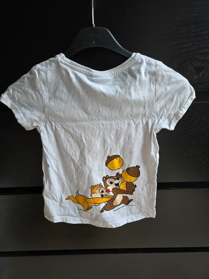Tee-shirt blanc tic et tac Disney - photo numéro 2