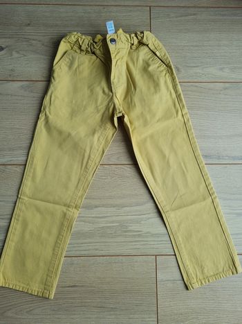Pantalon toile jaune 3 ans