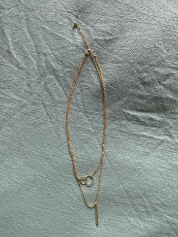 Collier double chaîne