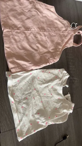 Robe/salopette et tee shirt gemo
