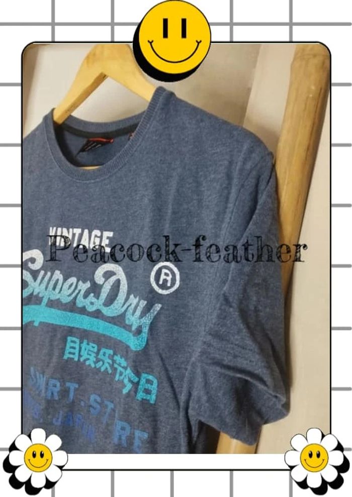 T-shirt Superdry bleu M - photo numéro 3