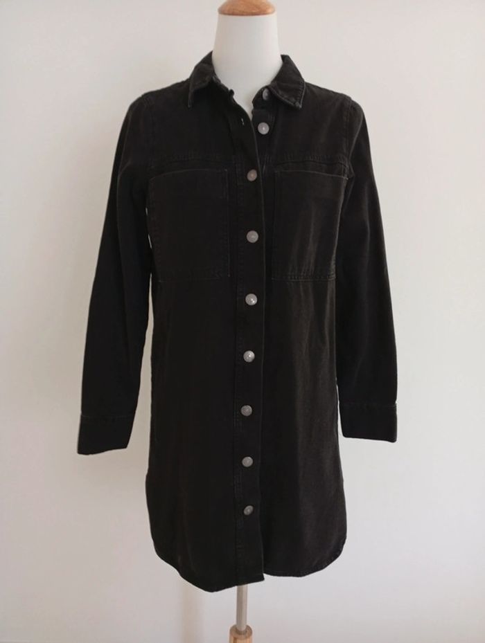 Robe "chemise" en jean noire Kiabi taille 34