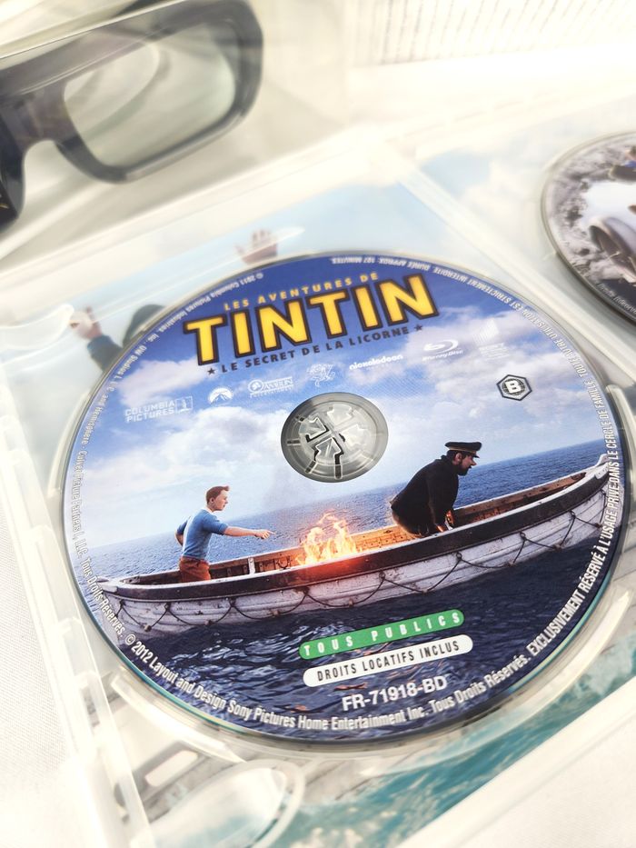 Pack 3D SONY Blu-ray Tintin "Le Secret de la Licorne" + 3 Paires de Lunettes 3D Actives SONY - photo numéro 3