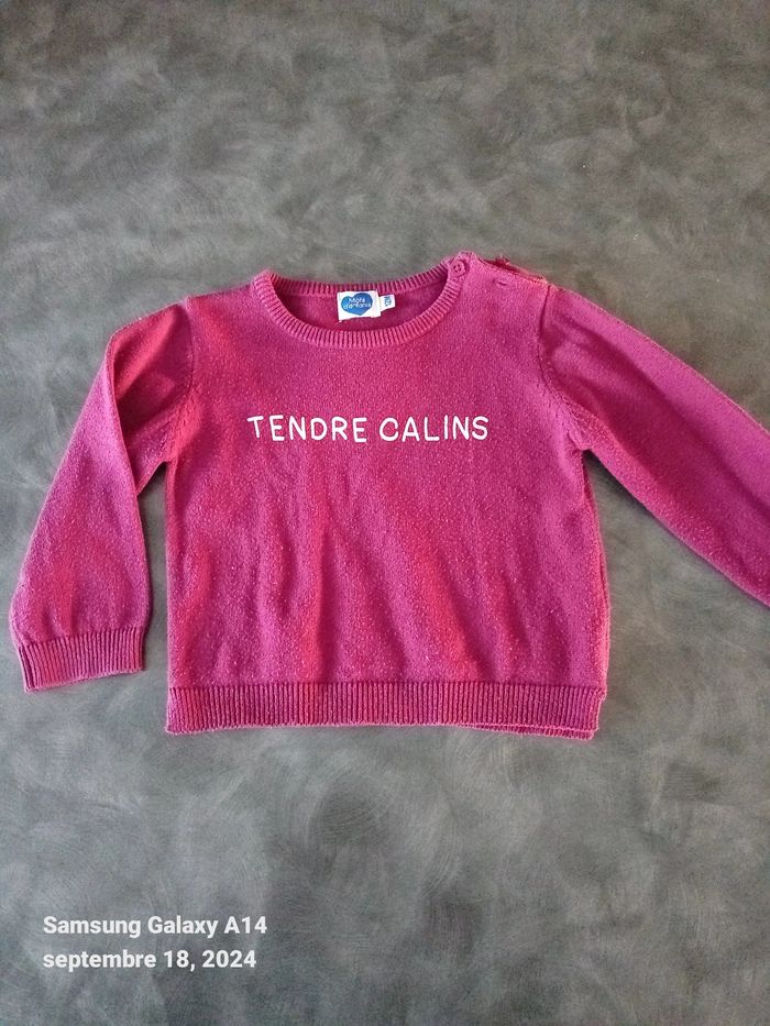 Joli petit pull bébé fille 12 mois