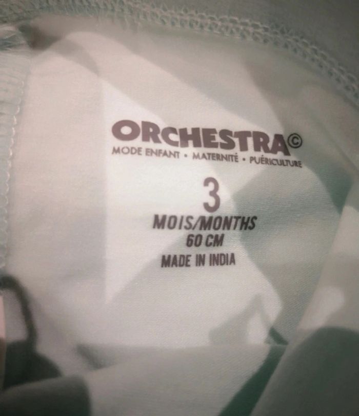 Lot de 4 leggings Orchestra 3 mois - photo numéro 4