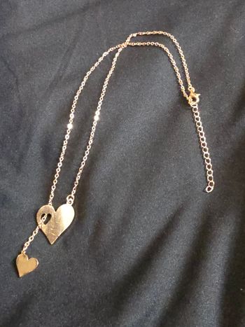 Collier deux cœurs histoire d'or