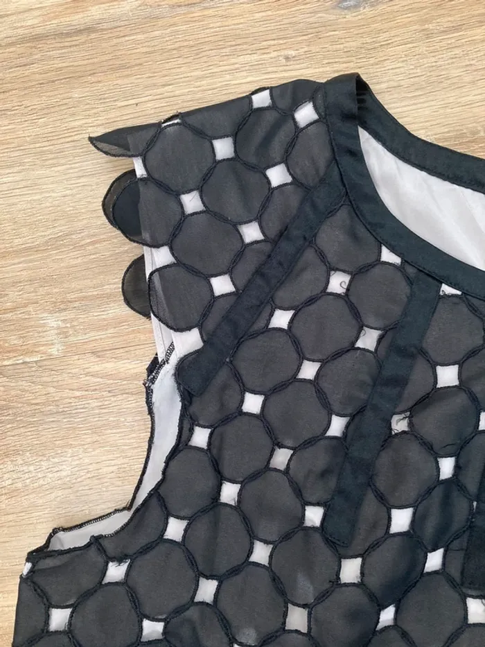Blouse manches courtes noire - photo numéro 3