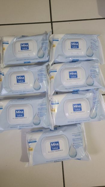 7 Lingettes mixa bébé