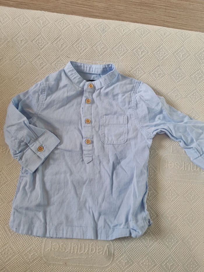 Chemisier bleu 9 mois kiabi - photo numéro 3
