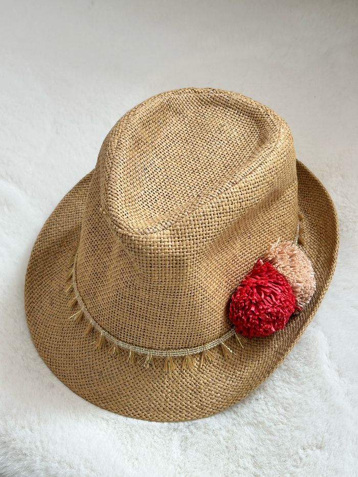 Lot 2 chapeaux de paille été fille - photo numéro 2