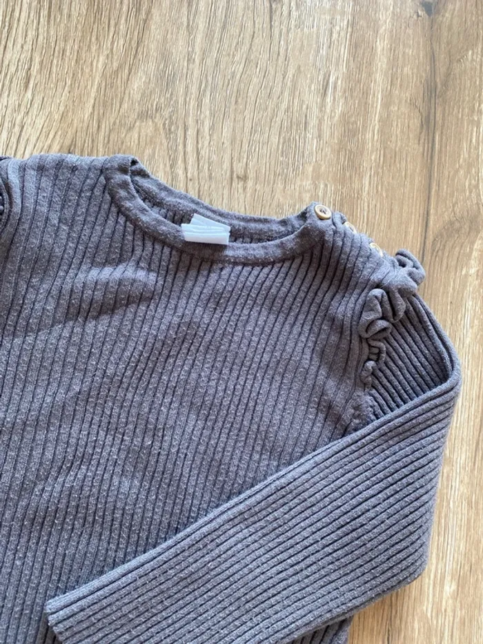 T-shirt chaud manche longue taille 1/2 ans - photo numéro 2