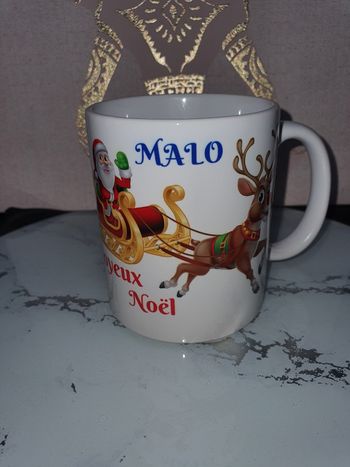 Mug de Noël personnalisé