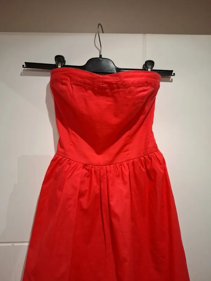 Robe bustier rose corail 38 Très bon état - photo numéro 2