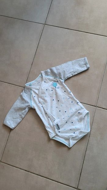 Body en coton 1 mois