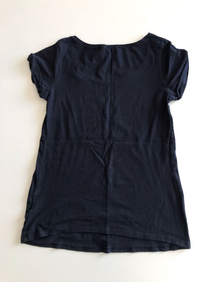 T-shirt de grossesse marine empreinte - photo numéro 2