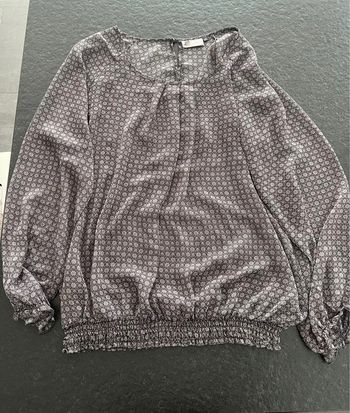 Blouse manches longues transparente